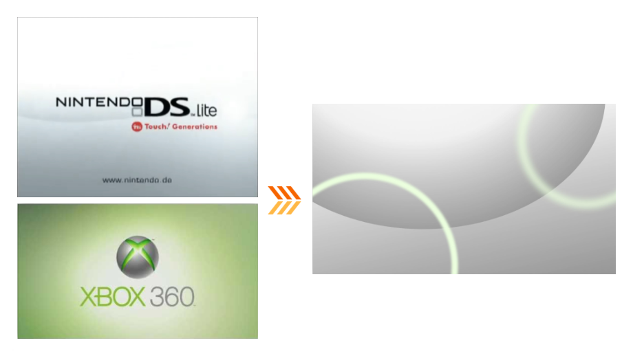 Xbox and DS background comparison
