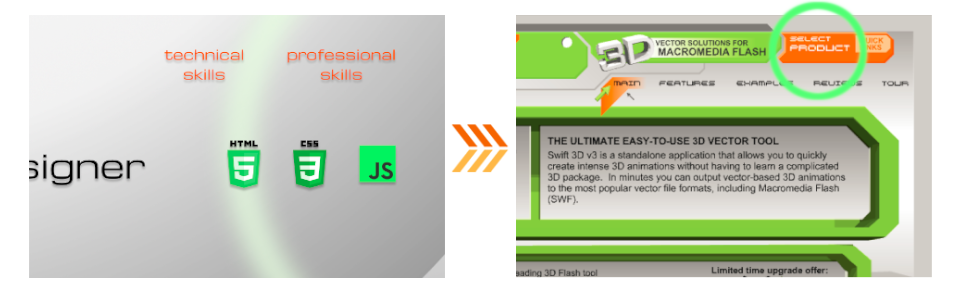 Orange buttons as inspiration