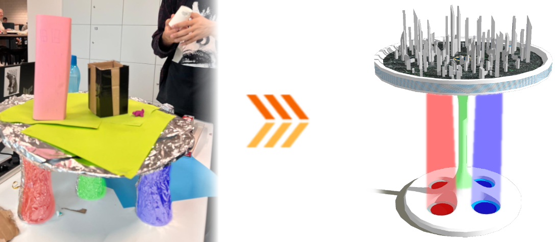 Comparison of pillars from prototype