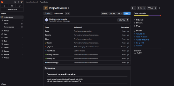 Project Center Git